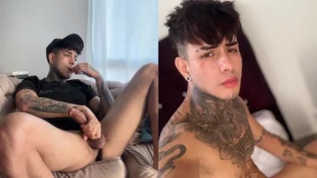 Amigo secreto? Veja o boquete gay do tatuado Bruno Beliel