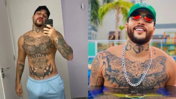 MC Frajola pelado: novas nudes do famoso gostoso exibindo a pirocona vazadas