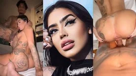 Mc Mirella amadora exibindo a buceta de quatro em cena íntima