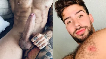 Nudes caseiros de Abel Pirela mostrando o cacete todo babadinho