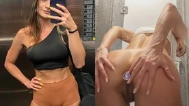 Sarinha Caus mostra cuzinho plugado na academia em vazamento