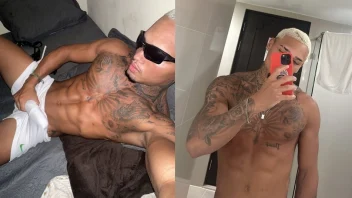 Uweliton, famoso da net, exibe o cacetão duro com tesão