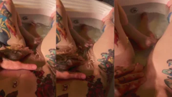 Vídeo de Letícia Marches na banheira: carinho íntimo na privacidade