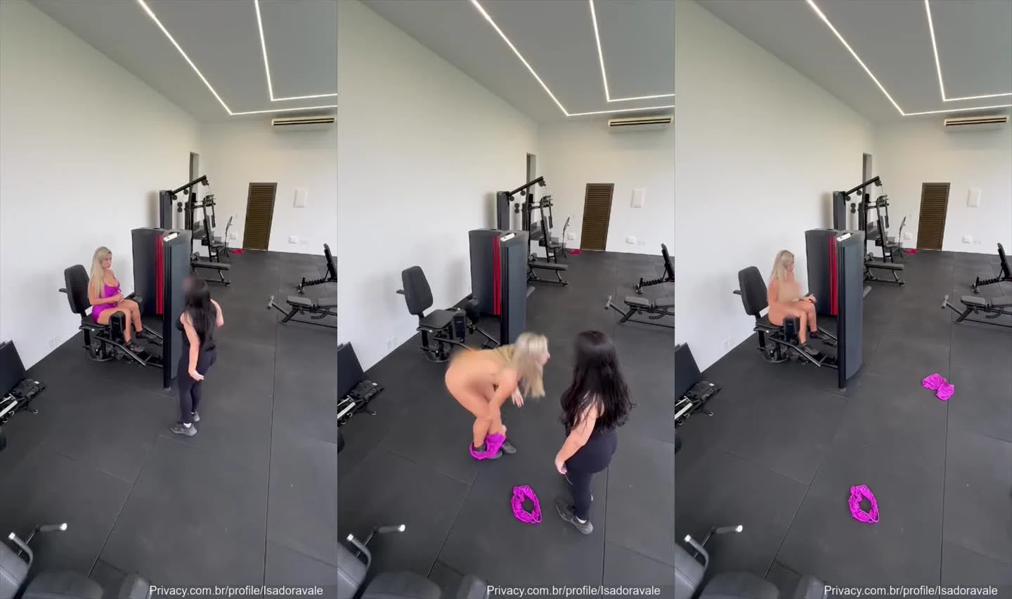 Isadora Vale provoca com privada e malhação nua no OnlyFans