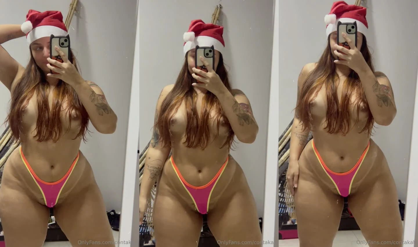 Novinha de Natal exibindo orgasmo santo no Telegram: metendo gostoso