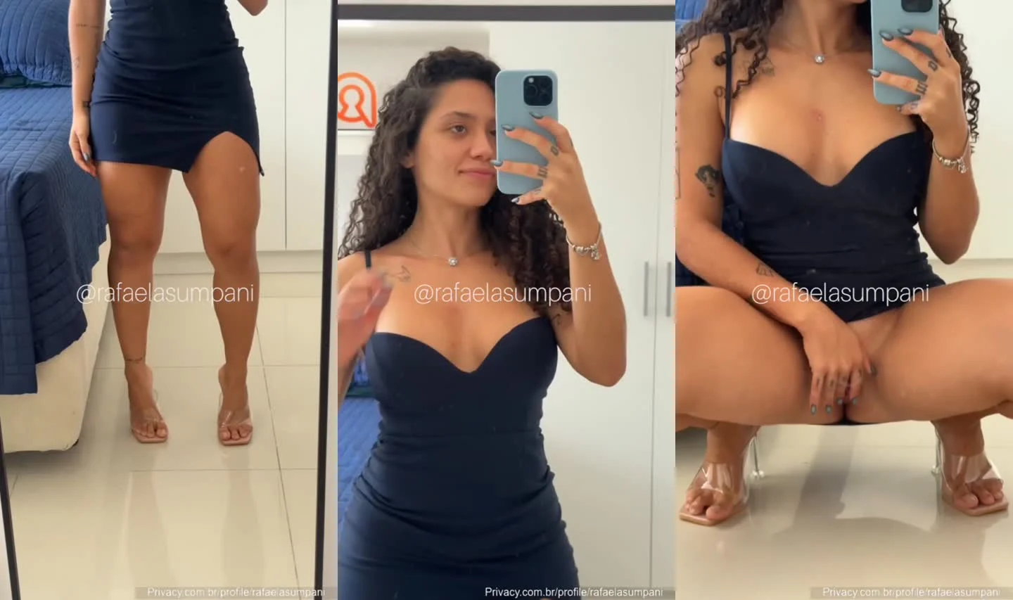 Rafaela Sumpani mostra tudo de vestido: privacy vazada do Onlyfans