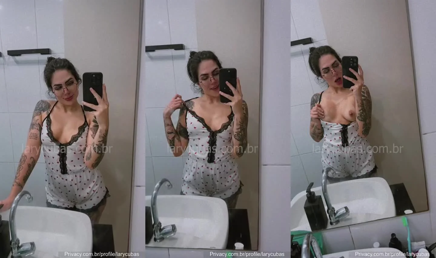 Se exibindo gostosa no espelho: Lary Cubas faz sucesso com onlyfans e privacy