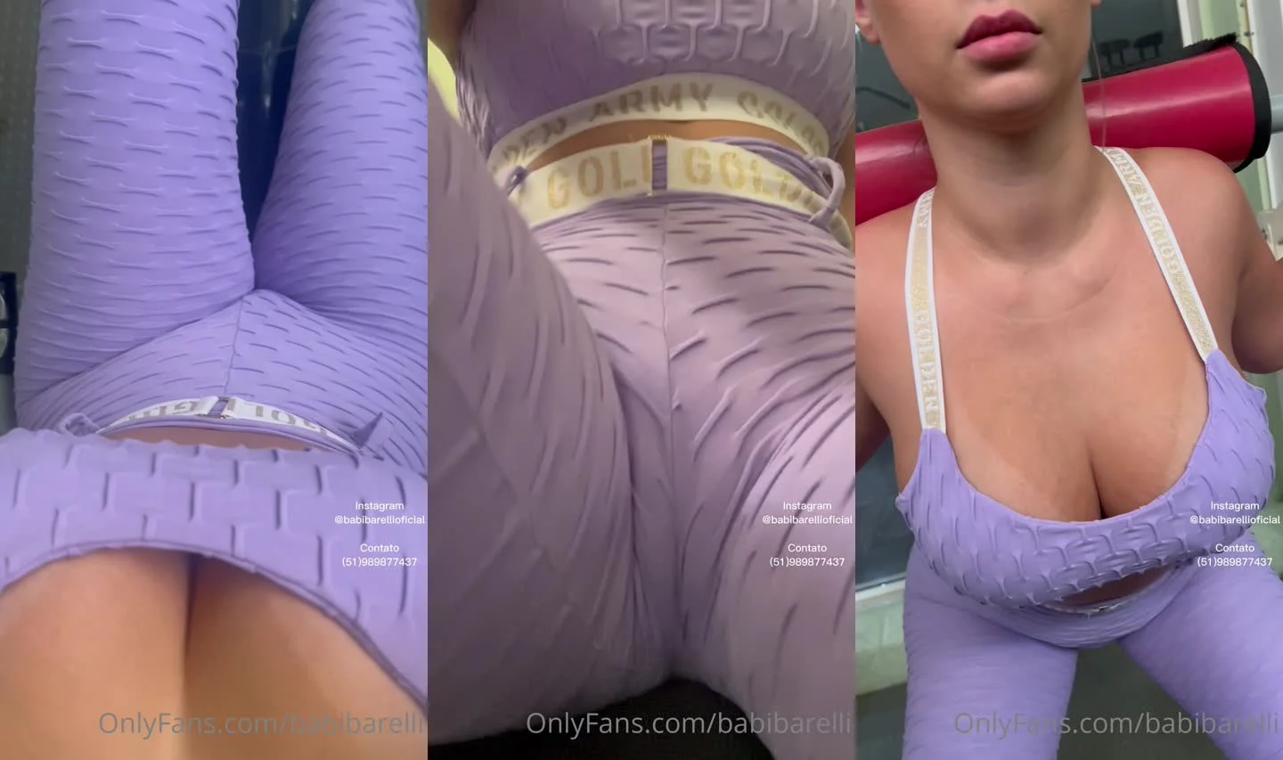 Babi Barelli exibe o pacotão em treino na academia – vazado no Telegram