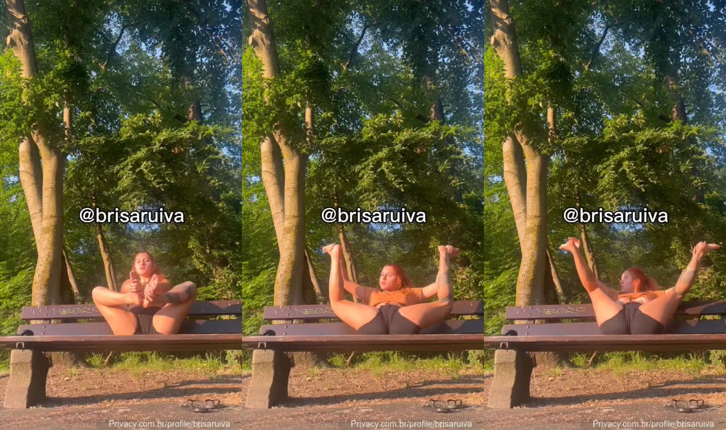 Brisa Ruiva Pelada No Parque: Privacy Invadida em Cena Íntima