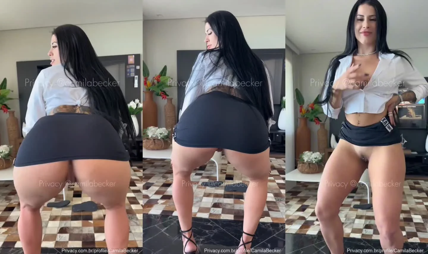Camila Becker pelada e sem calcinha rebolando no OnlyFans Privacy