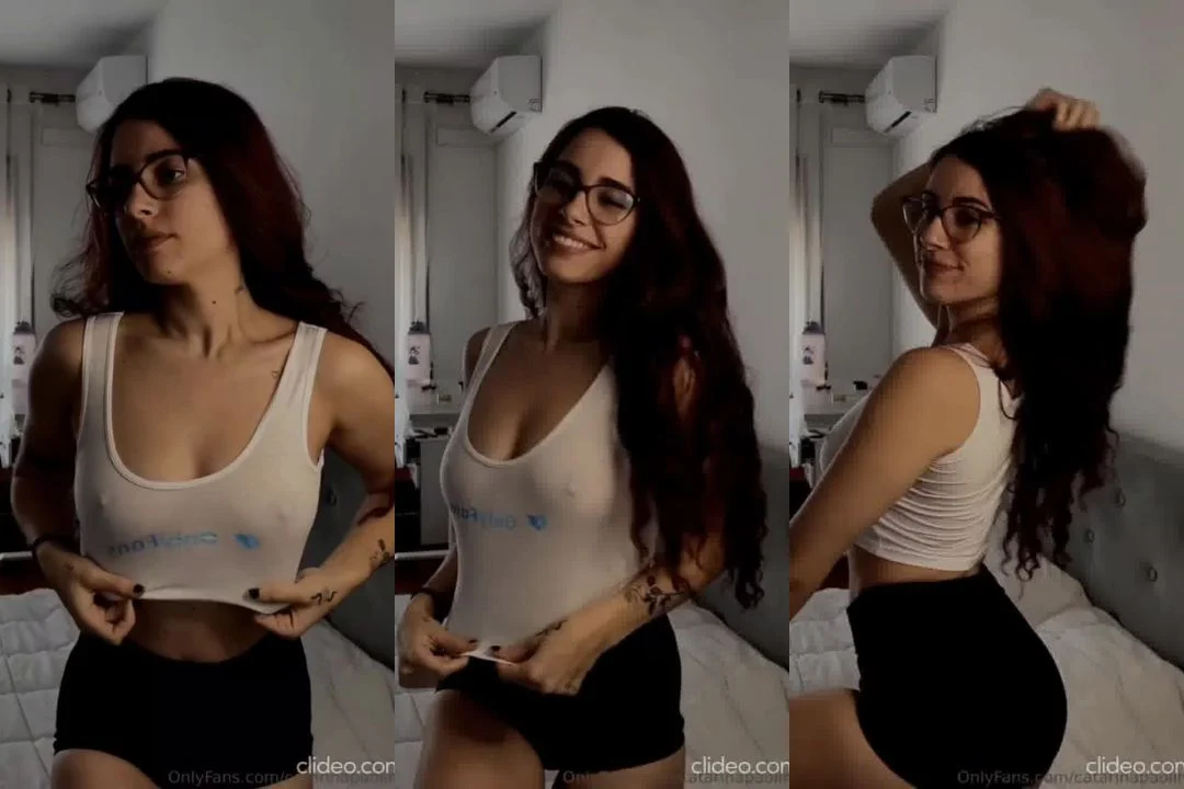 Catarina Paolino com blusa transparente em ensaio íntimo – Fapello