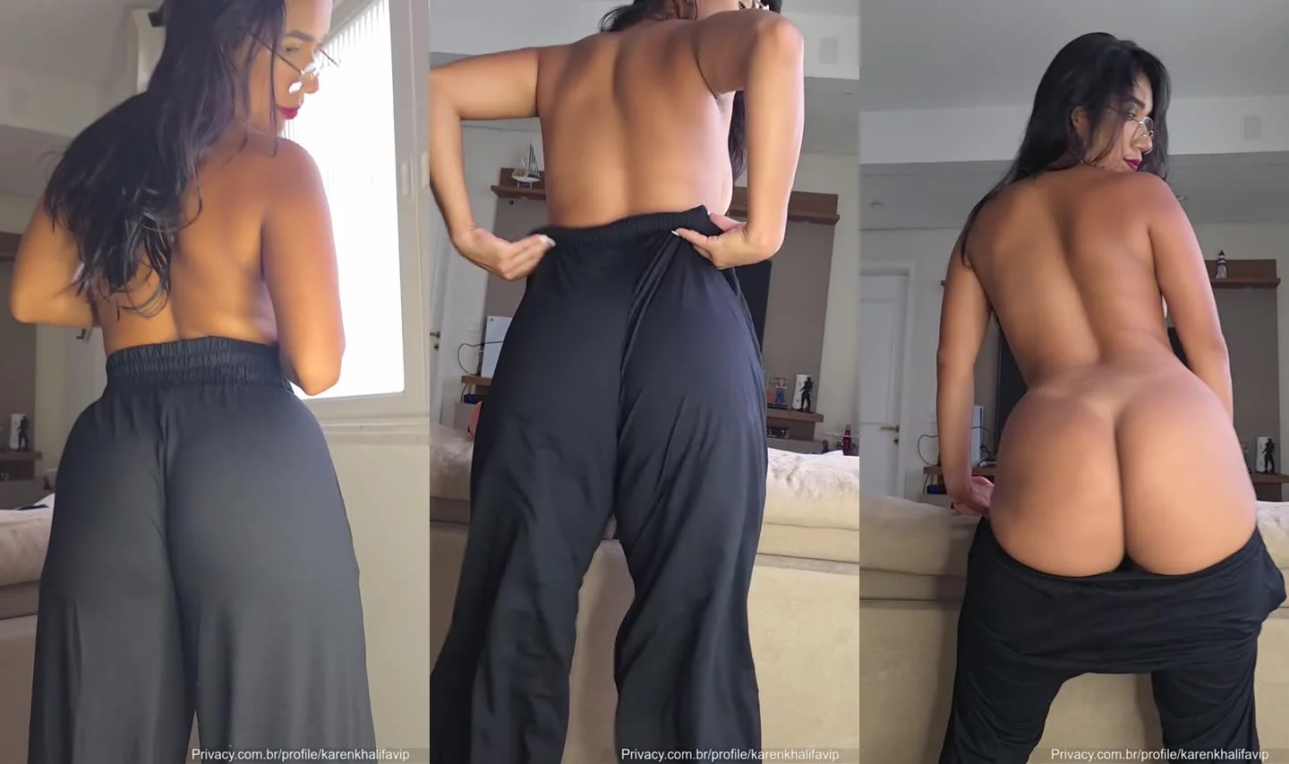 Karen Khalifa Revela Tudo em Rebolado Íntimo no Fapello