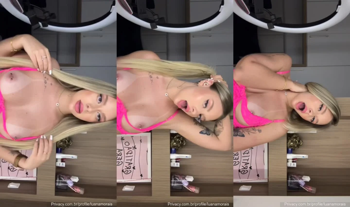 Seios Rosados da Loira Luana Moraes Vazados no OnlyFans