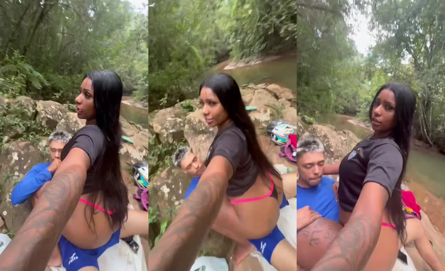 Yaskara Kellen exibindo sua pelada na cachoeira – Privacy grátis